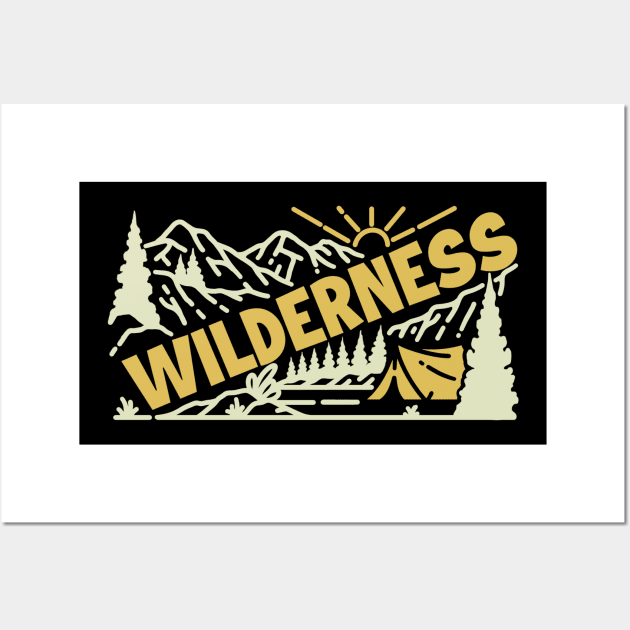 Wilderness Wall Art by Garis asli 